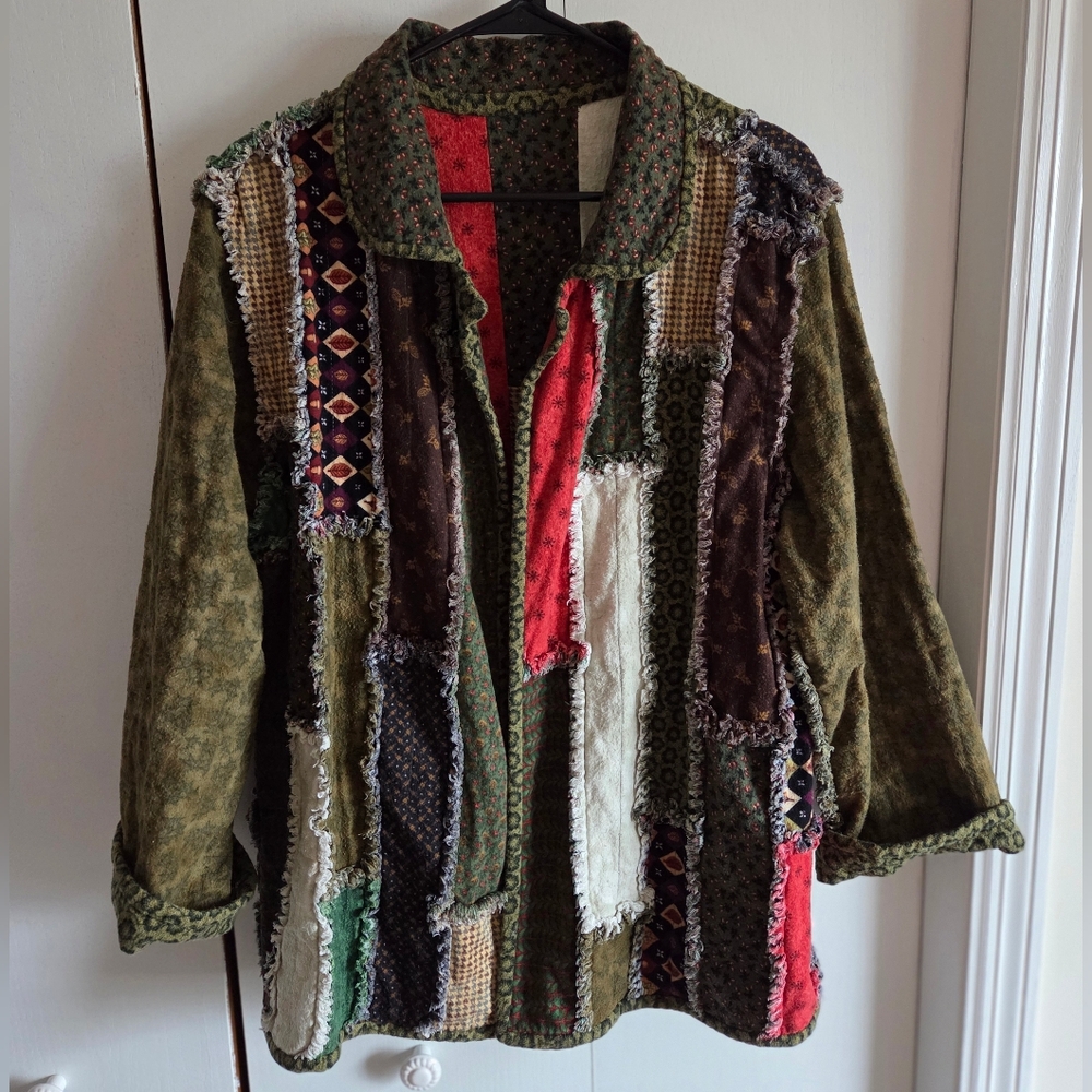Source Unknown Multicolor Patchwork Jacket